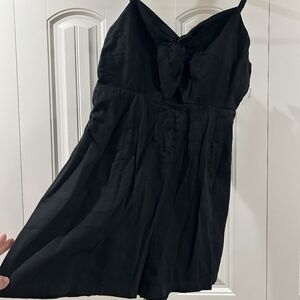 Old Navy Black Romper with Front Tie